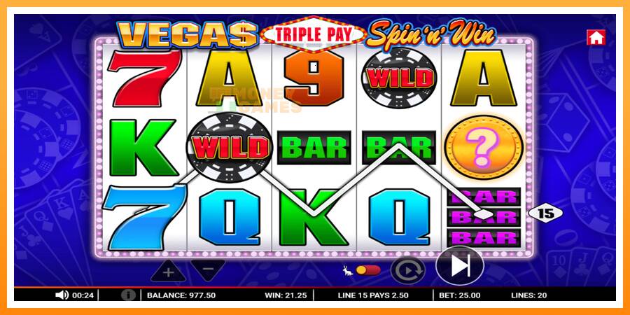 ลองสัมผัสเครื่องดูครับ Vegas Triple Pay Spin n Win, รูปภาพ 2: เล่นเพื่อเงิน