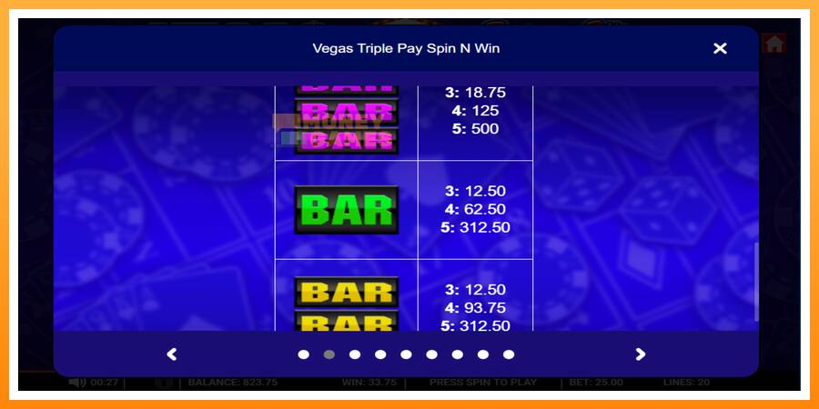 ลองสัมผัสเครื่องดูครับ Vegas Triple Pay Spin n Win, รูปภาพ 4: เล่นเพื่อเงิน