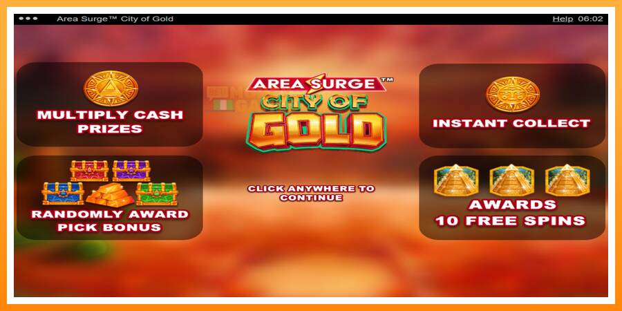 ลองสัมผัสเครื่องดูครับ Area Surge City of Gold, รูปภาพ 1: เล่นเพื่อเงิน