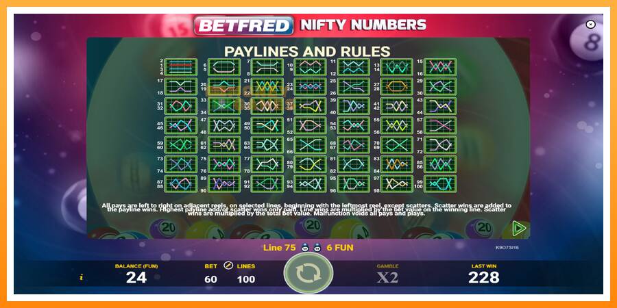 ลองสัมผัสเครื่องดูครับ Betfred Nifty Numbers, รูปภาพ 7: เล่นเพื่อเงิน