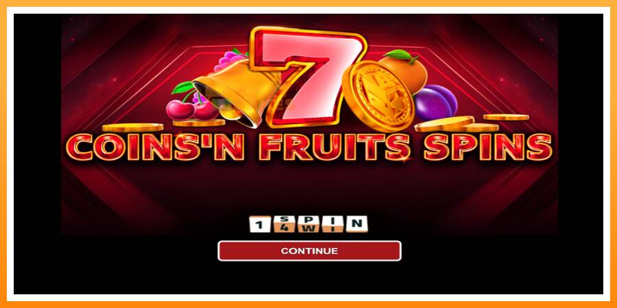 ลองสัมผัสเครื่องดูครับ Coinsn Fruits Spins, รูปภาพ 1: เล่นเพื่อเงิน