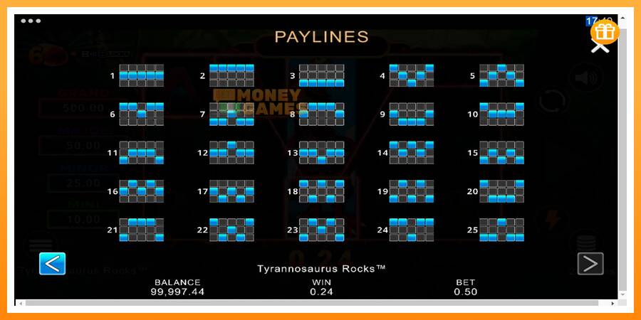 ลองสัมผัสเครื่องดูครับ Tyrannosaurus Rocks, รูปภาพ 7: เล่นเพื่อเงิน