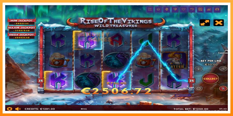 ลองสัมผัสเครื่องดูครับ Rise of The Vikings - Wild Treasures, รูปภาพ 3: เล่นเพื่อเงิน