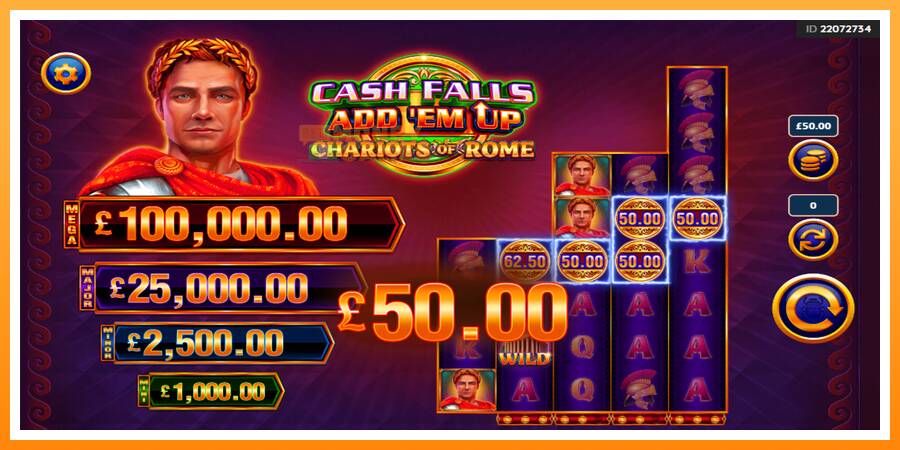 ลองสัมผัสเครื่องดูครับ Cash Falls: Add Em Up Chariots of Rome, รูปภาพ 3: เล่นเพื่อเงิน