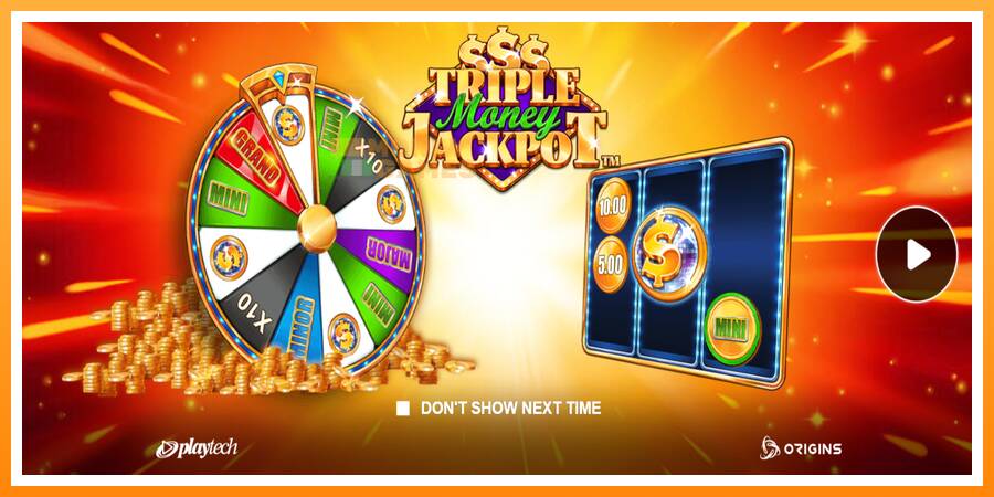 ลองสัมผัสเครื่องดูครับ Triple Money Jackpot, รูปภาพ 1: เล่นเพื่อเงิน