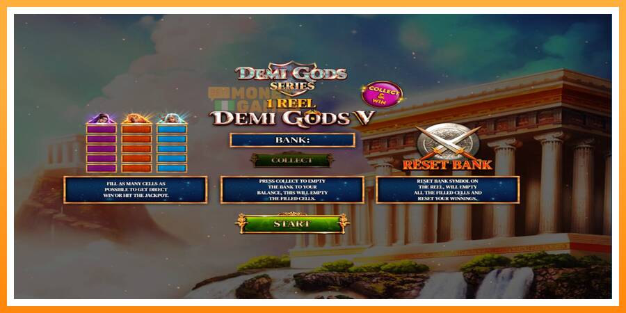 ลองสัมผัสเครื่องดูครับ 1 Reel - Demi Gods V, รูปภาพ 1: เล่นเพื่อเงิน