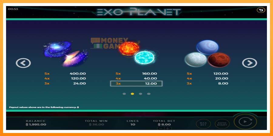 ลองสัมผัสเครื่องดูครับ Exo Planet, รูปภาพ 5: เล่นเพื่อเงิน