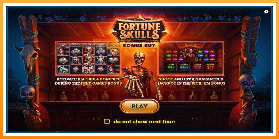 ลองสัมผัสเครื่องดูครับ Fortune Skulls Bonus Buy, รูปภาพ 1: เล่นเพื่อเงิน