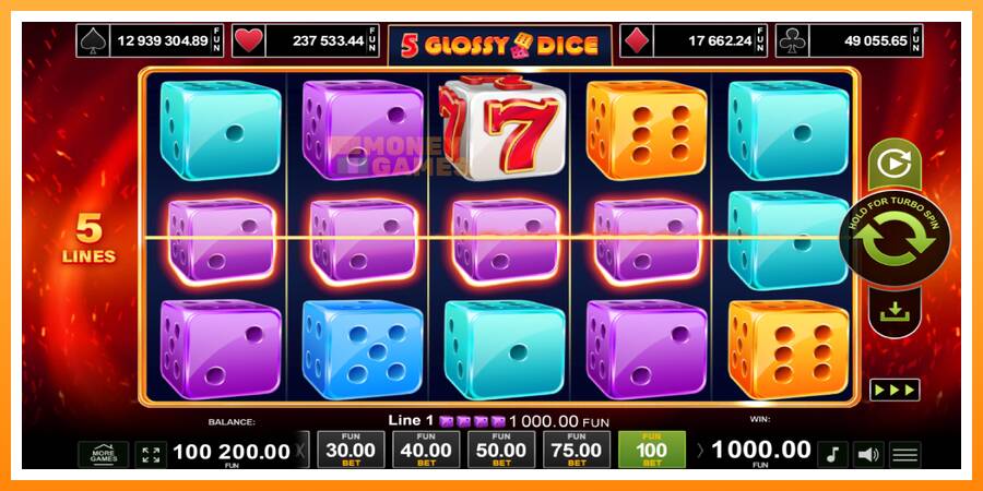 ลองสัมผัสเครื่องดูครับ 5 Glossy Dice, รูปภาพ 3: เล่นเพื่อเงิน