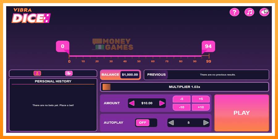 ลองสัมผัสเครื่องดูครับ Vibra Dice, รูปภาพ 1: เล่นเพื่อเงิน