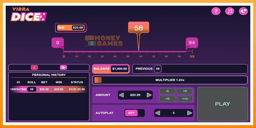 ลองสัมผัสเครื่องดูครับ Vibra Dice, รูปภาพ 2: เล่นเพื่อเงิน