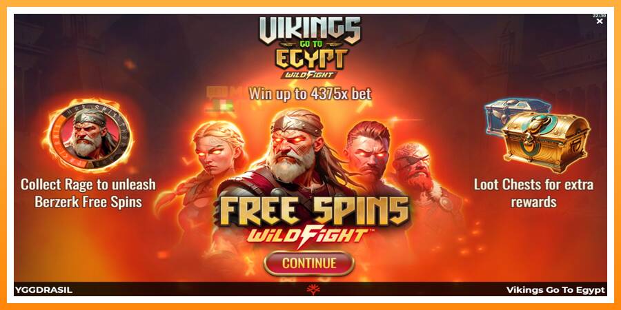 ลองสัมผัสเครื่องดูครับ Vikings Go To Egypt Wild Fight, รูปภาพ 1: เล่นเพื่อเงิน