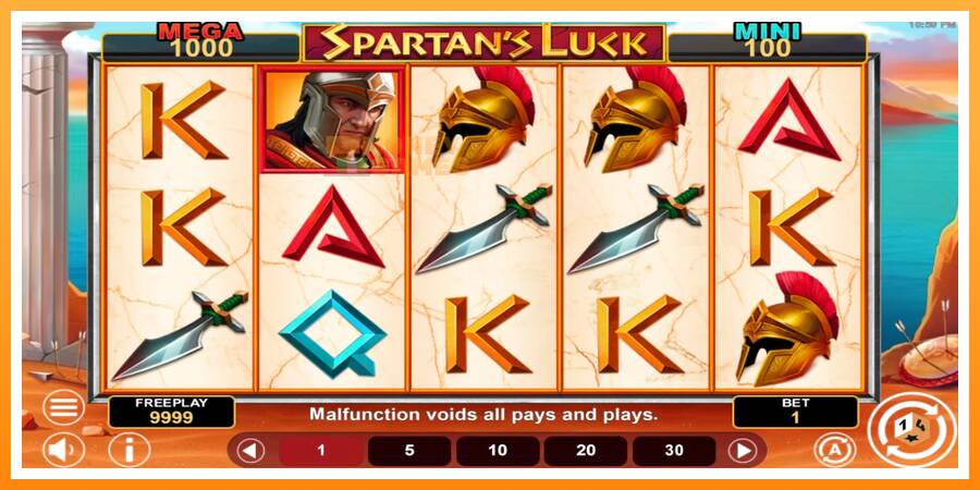 ลองสัมผัสเครื่องดูครับ Spartans Luck Hold & Win, รูปภาพ 2: เล่นเพื่อเงิน