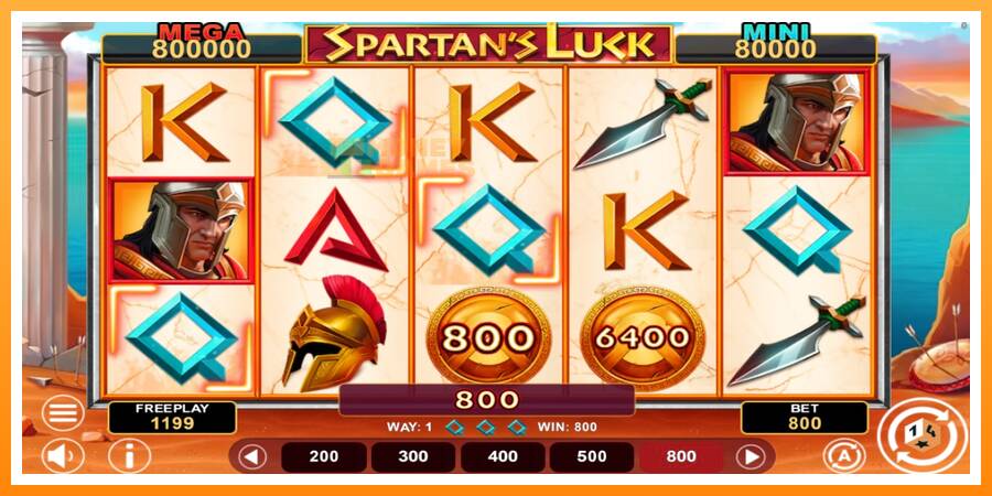 ลองสัมผัสเครื่องดูครับ Spartans Luck Hold & Win, รูปภาพ 3: เล่นเพื่อเงิน