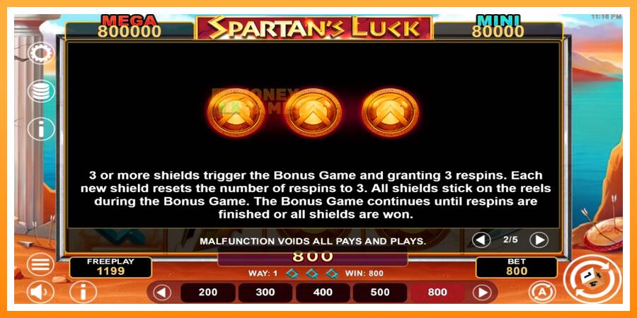 ลองสัมผัสเครื่องดูครับ Spartans Luck Hold & Win, รูปภาพ 5: เล่นเพื่อเงิน