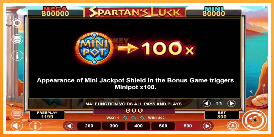 ลองสัมผัสเครื่องดูครับ Spartans Luck Hold & Win, รูปภาพ 6: เล่นเพื่อเงิน