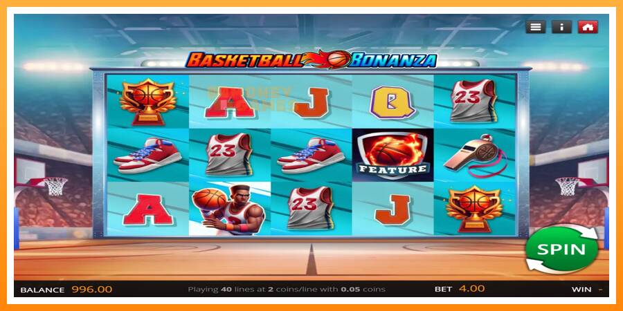 ลองสัมผัสเครื่องดูครับ Basketball Bonanza, รูปภาพ 1: เล่นเพื่อเงิน