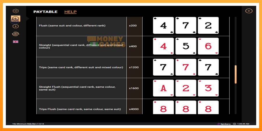 ลองสัมผัสเครื่องดูครับ 10x Minimum Side Bet, รูปภาพ 4: เล่นเพื่อเงิน