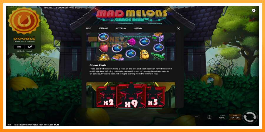 ลองสัมผัสเครื่องดูครับ Mad Melons Chaos Reels, รูปภาพ 6: เล่นเพื่อเงิน