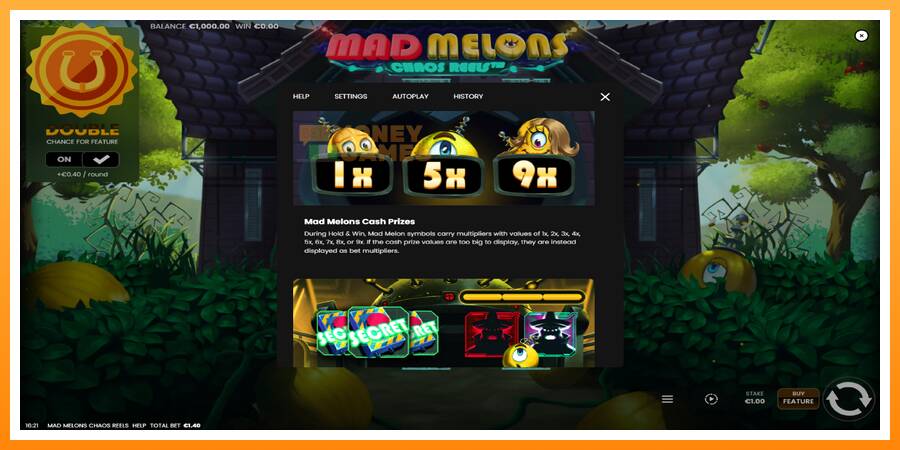 ลองสัมผัสเครื่องดูครับ Mad Melons Chaos Reels, รูปภาพ 7: เล่นเพื่อเงิน