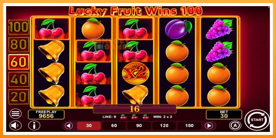 ลองสัมผัสเครื่องดูครับ Lucky Fruit Wins 100, รูปภาพ 2: เล่นเพื่อเงิน