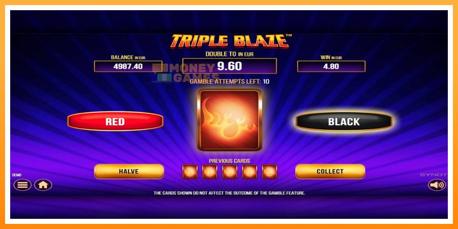 ลองสัมผัสเครื่องดูครับ Triple Blaze, รูปภาพ 3: เล่นเพื่อเงิน