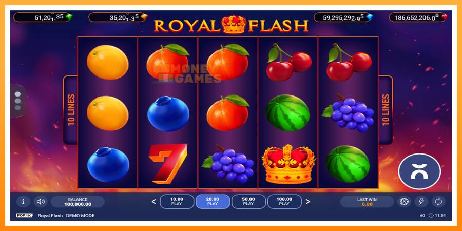 ลองสัมผัสเครื่องดูครับ Royal Flash, รูปภาพ 1: เล่นเพื่อเงิน