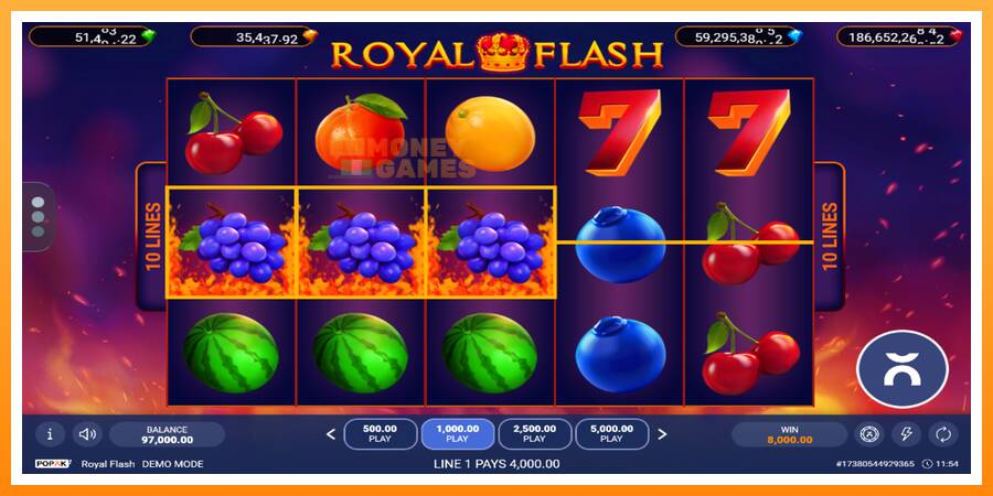 ลองสัมผัสเครื่องดูครับ Royal Flash, รูปภาพ 2: เล่นเพื่อเงิน