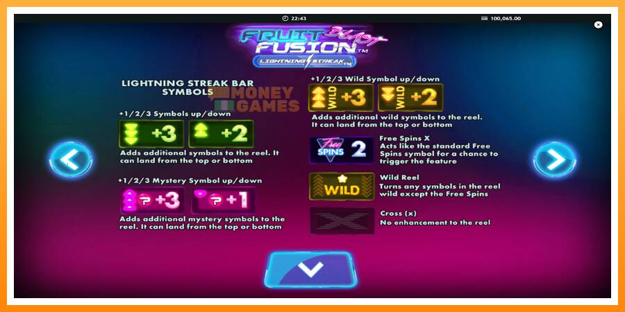 ลองสัมผัสเครื่องดูครับ Fruit Fusion Blast Lightning Reels, รูปภาพ 6: เล่นเพื่อเงิน