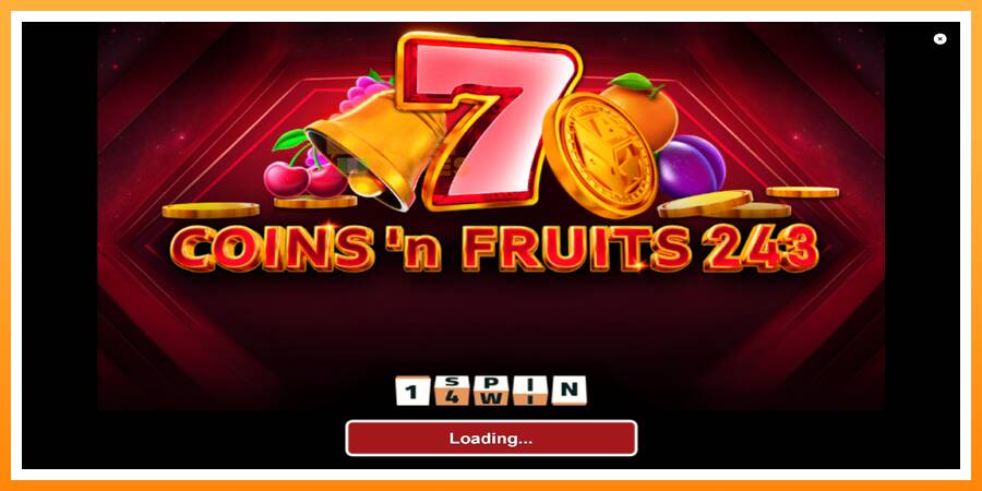 ลองสัมผัสเครื่องดูครับ Coinsn Fruits 243, รูปภาพ 1: เล่นเพื่อเงิน