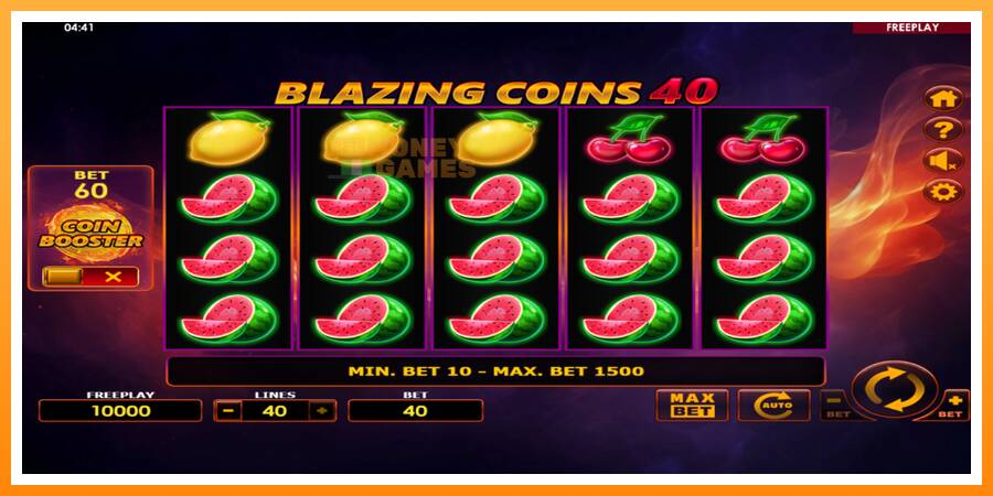 ลองสัมผัสเครื่องดูครับ Blazing Coins 40, รูปภาพ 2: เล่นเพื่อเงิน