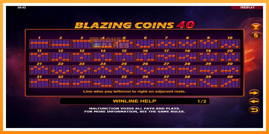 ลองสัมผัสเครื่องดูครับ Blazing Coins 40, รูปภาพ 5: เล่นเพื่อเงิน