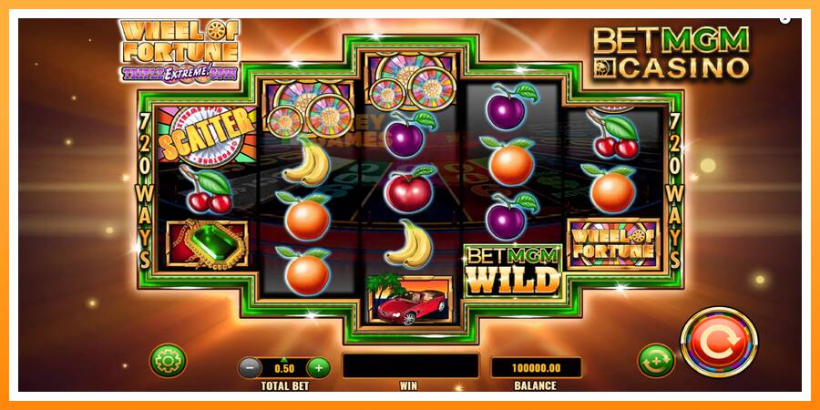 ลองสัมผัสเครื่องดูครับ Wheel of Fortune Triple Extreme Spin BetMGM, รูปภาพ 2: เล่นเพื่อเงิน