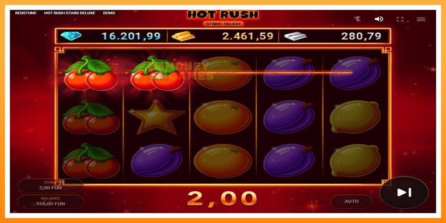 ลองสัมผัสเครื่องดูครับ Hot Rush Stars Deluxe, รูปภาพ 3: เล่นเพื่อเงิน