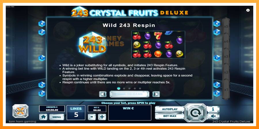 ลองสัมผัสเครื่องดูครับ 243 Crystal Fruits Deluxe, รูปภาพ 5: เล่นเพื่อเงิน