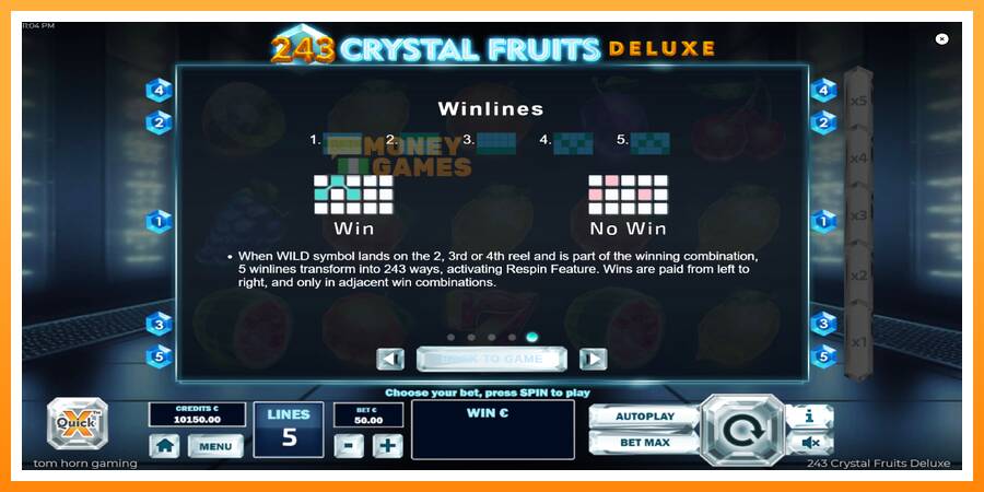 ลองสัมผัสเครื่องดูครับ 243 Crystal Fruits Deluxe, รูปภาพ 7: เล่นเพื่อเงิน