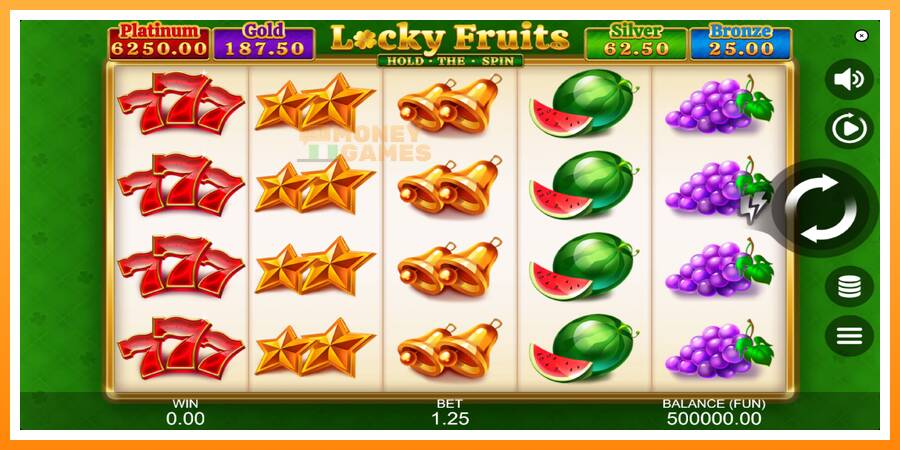 ลองสัมผัสเครื่องดูครับ Locky Fruits: Hold the Spin, รูปภาพ 1: เล่นเพื่อเงิน