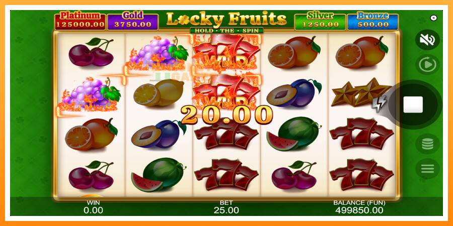 ลองสัมผัสเครื่องดูครับ Locky Fruits: Hold the Spin, รูปภาพ 2: เล่นเพื่อเงิน