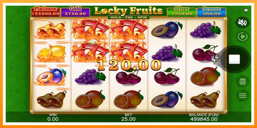 ลองสัมผัสเครื่องดูครับ Locky Fruits: Hold the Spin, รูปภาพ 3: เล่นเพื่อเงิน