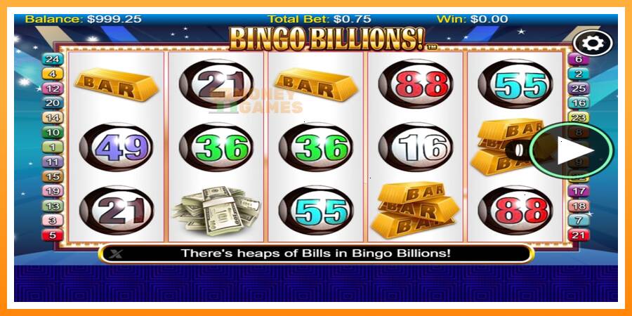 ลองสัมผัสเครื่องดูครับ Bingo Billions, รูปภาพ 1: เล่นเพื่อเงิน