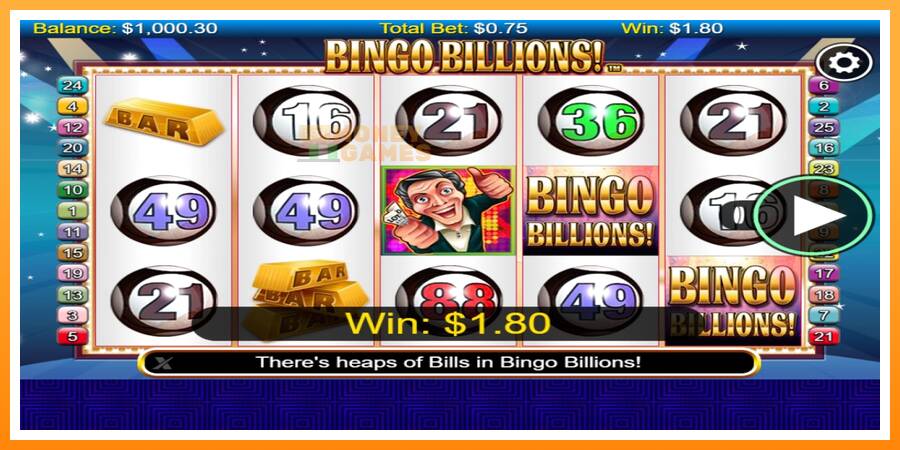 ลองสัมผัสเครื่องดูครับ Bingo Billions, รูปภาพ 2: เล่นเพื่อเงิน