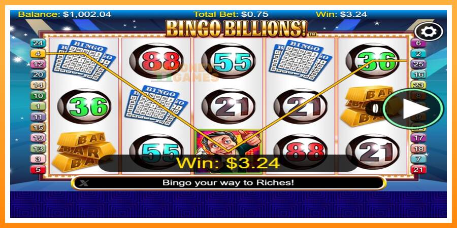 ลองสัมผัสเครื่องดูครับ Bingo Billions, รูปภาพ 3: เล่นเพื่อเงิน