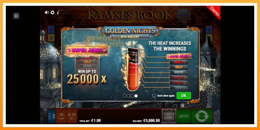 ลองสัมผัสเครื่องดูครับ Ramses Book Golden Nights, รูปภาพ 1: เล่นเพื่อเงิน