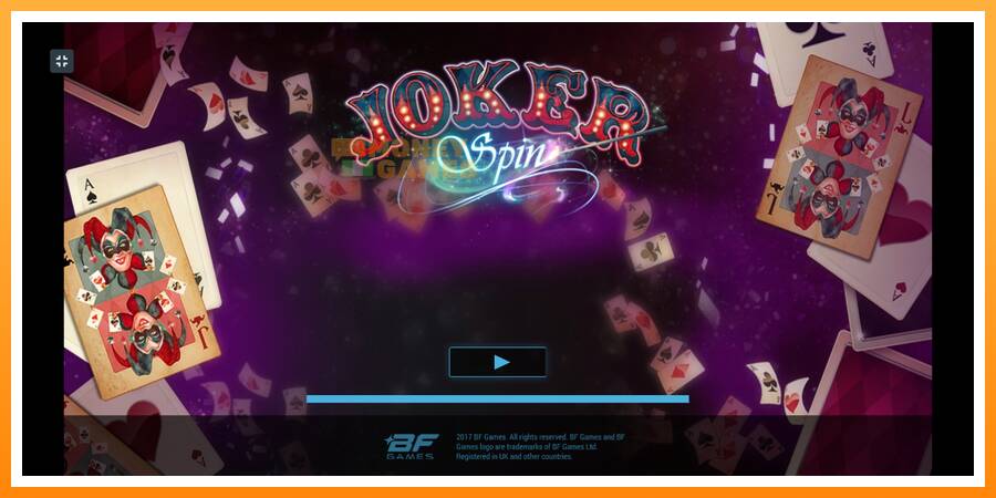 ลองสัมผัสเครื่องดูครับ Joker Spin, รูปภาพ 1: เล่นเพื่อเงิน