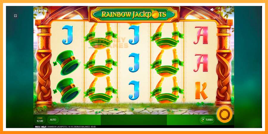 ลองสัมผัสเครื่องดูครับ Rainbow Jackpots, รูปภาพ 1: เล่นเพื่อเงิน