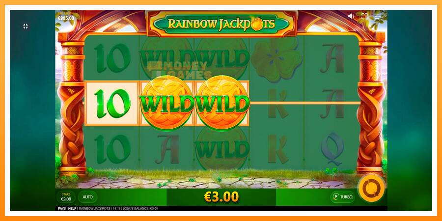 ลองสัมผัสเครื่องดูครับ Rainbow Jackpots, รูปภาพ 3: เล่นเพื่อเงิน