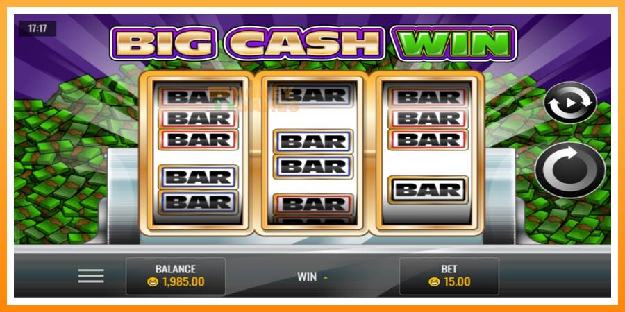 ลองสัมผัสเครื่องดูครับ Big Cash Win, รูปภาพ 1: เล่นเพื่อเงิน