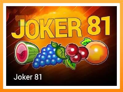 เครื่องเกม Joker 81 - เกมเพื่อเงินจริง